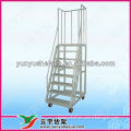 Metal folding step ladder